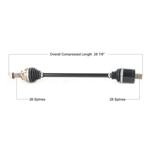 TrakMotive Complete HD Axle Fits Polaris - 216756
