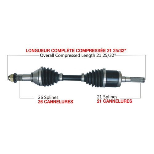 Kimpex HD Complete HD Axle Fits Can-am - 416312
