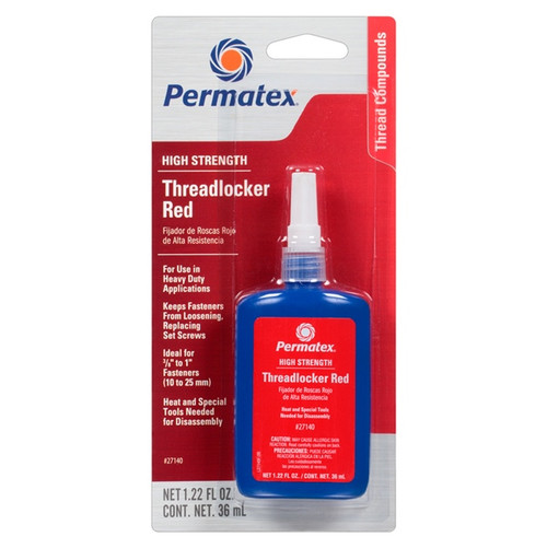 Permatex Red High Strength Threadlocker Liquid - 36 ml - 071422