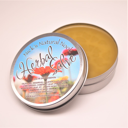 Herbal Salve for rashes bites eczema - , Chickweed Echinacea Calendula Plantain Comfrey