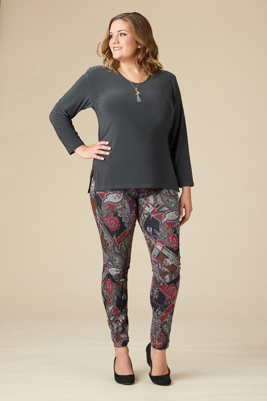 Living for The Moment Jegging - Diamond Paisley - Red Tulip Boutique