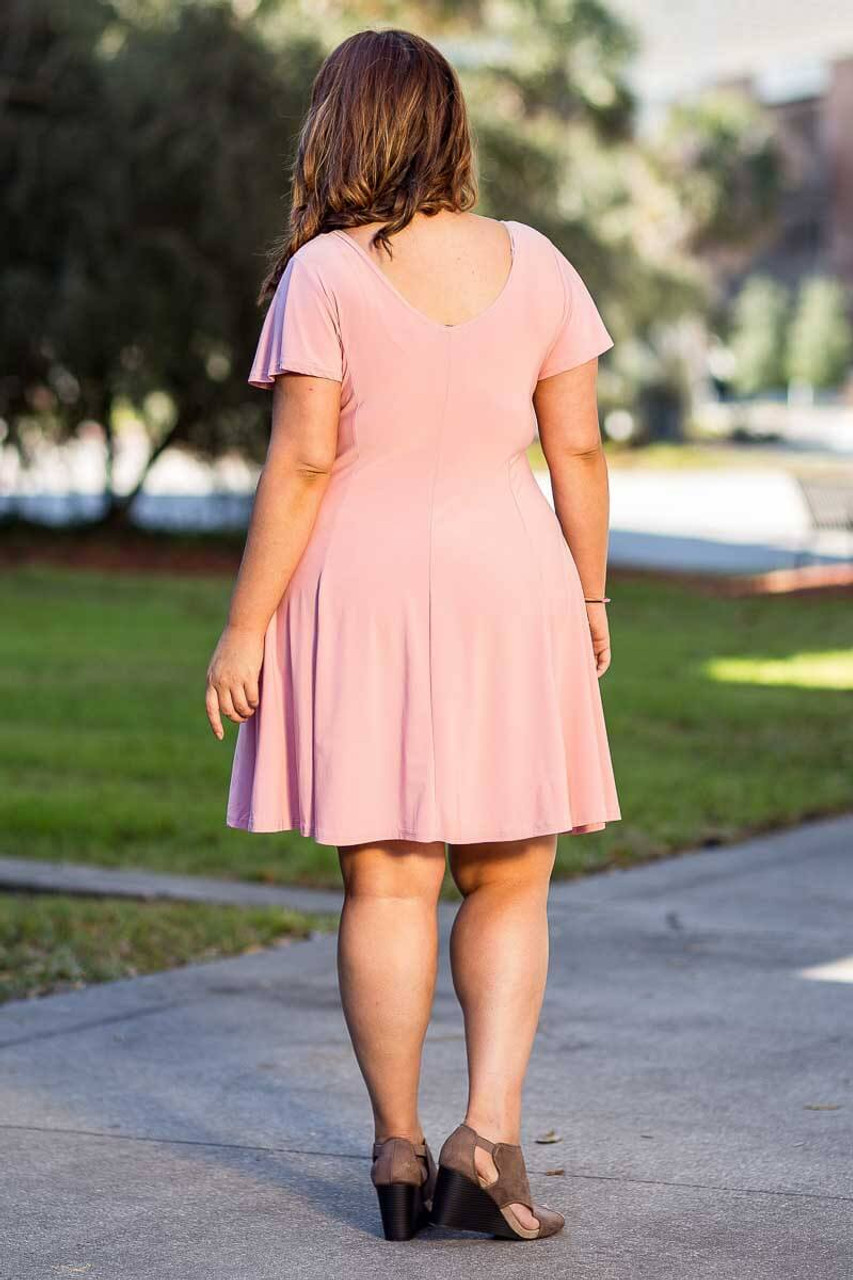 Better Than Ordinary Blouson Dress - Rosa - Red Tulip Boutique