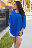 Love At First Sight Top- Blue