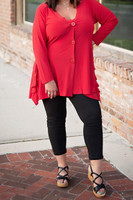 No more Questions Tunic -Red
