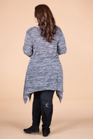 Your Best Foot Forward Tunic - Mixed Grey Print