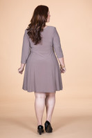 Work Hard, Play Hard Dress - Taupe