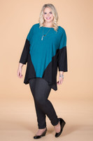 Easy Breezy Drop Shoulder Tunic - Petrol