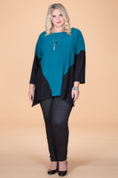 Easy Breezy Drop Shoulder Tunic - Petrol