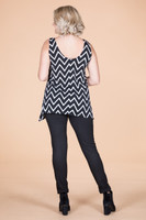 Style Setter Lux Tank - Chevron Print