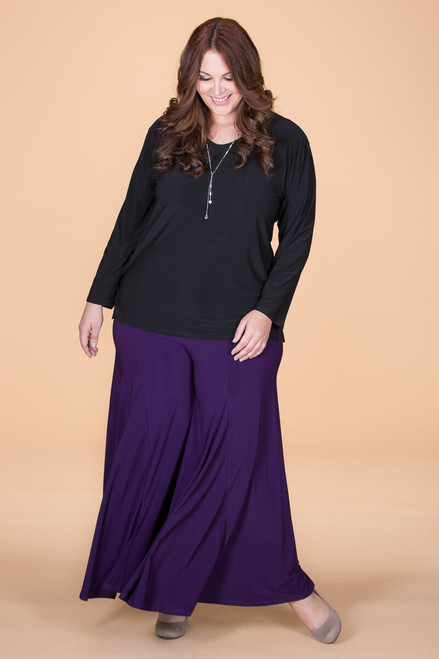 Swing Time Palazzo Pants - Purple