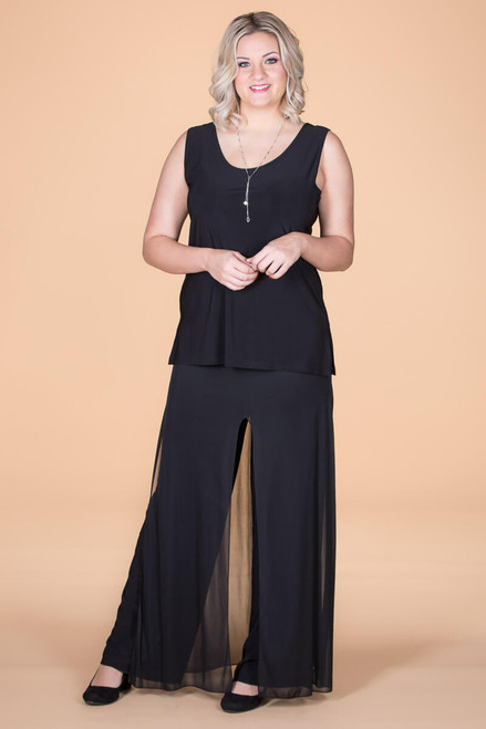 Front Row Palazzo Pant - Black