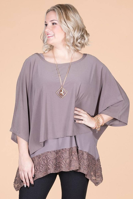 Transformative Solid Layering Top - Taupe