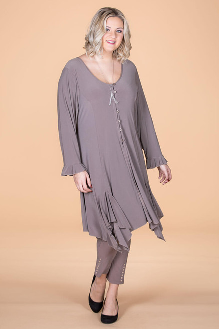 Work From Home Tunic - Taupe