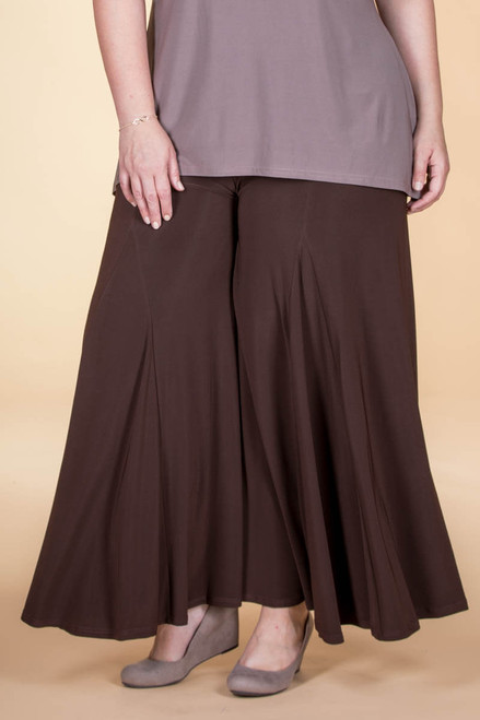 Swing Time Palazzo Pants - Brown