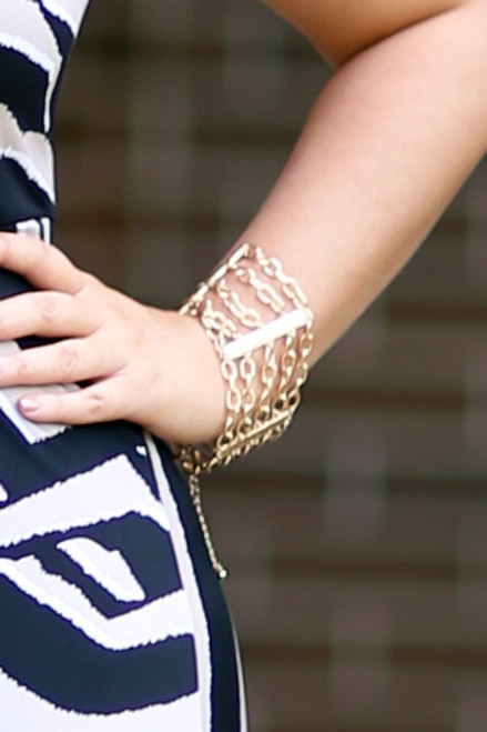 Layer Chain Bracelet - Gold