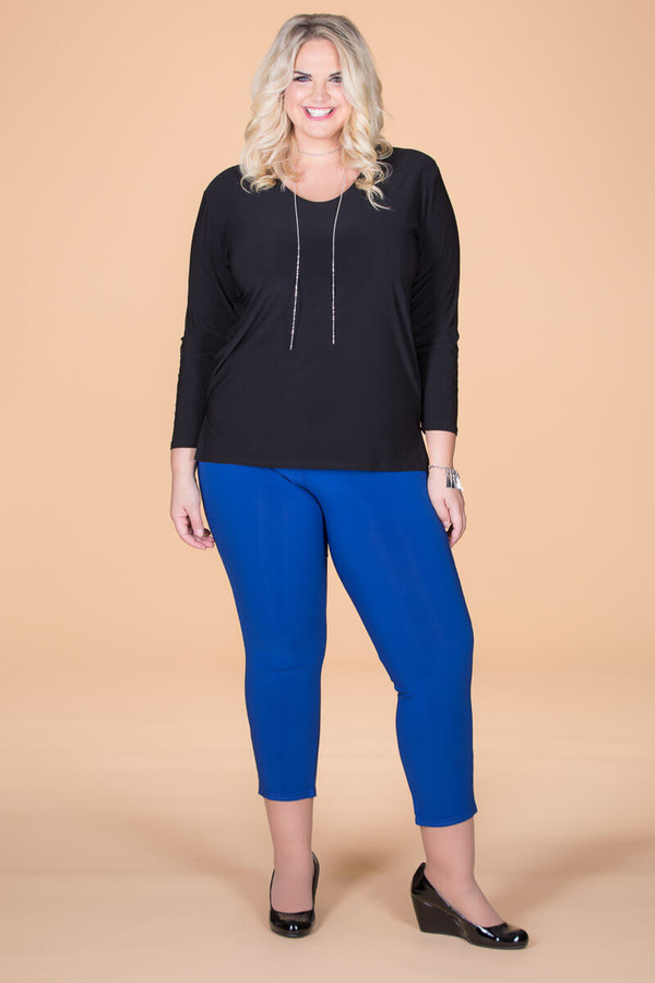 South Beach Plus rib leggings in cobalt blue | ASOS