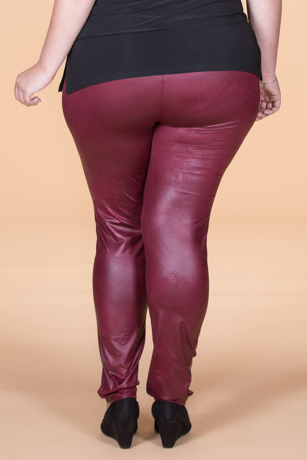 NEW Gorgeous Wine Red Faux Leather Leggings💋