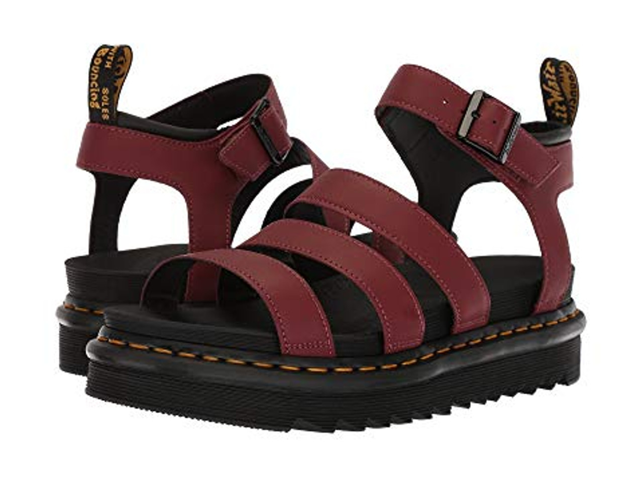 Red dr 2025 marten sandals