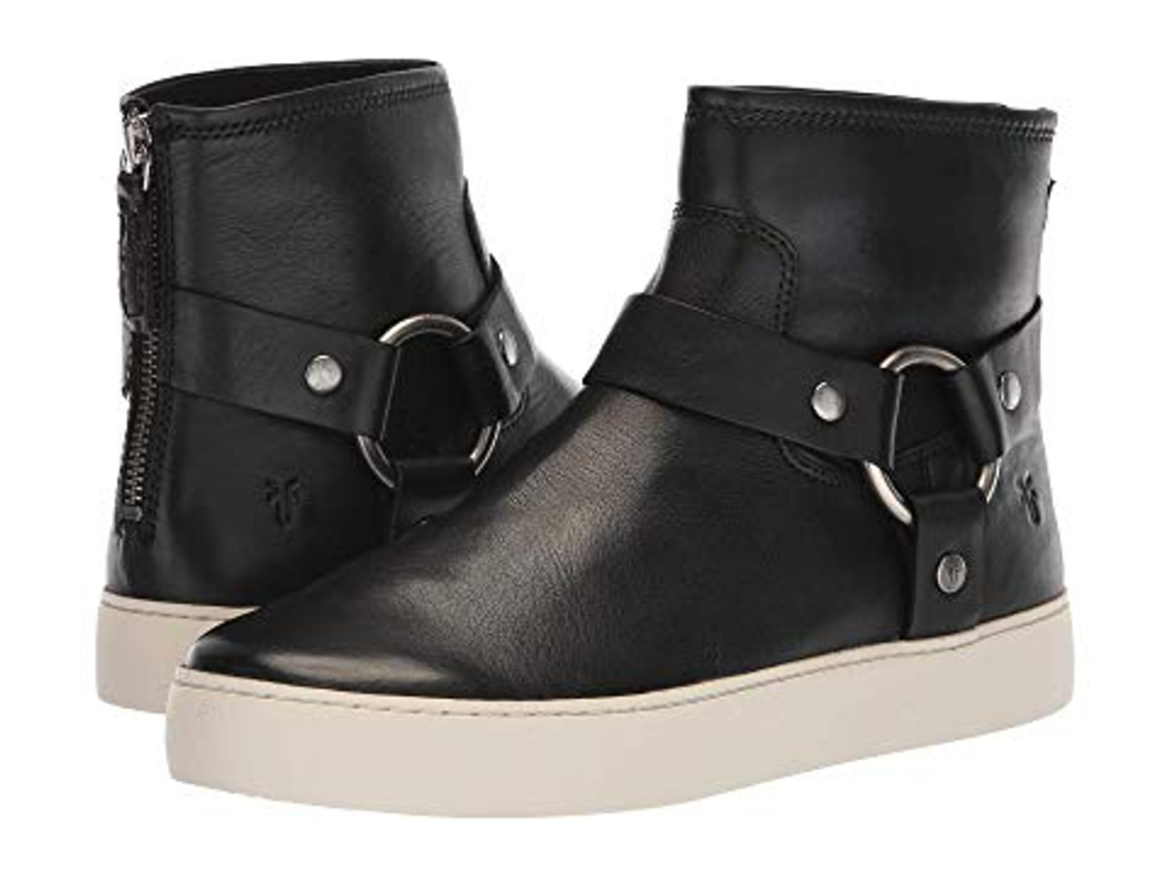 frye leather harness sneakers