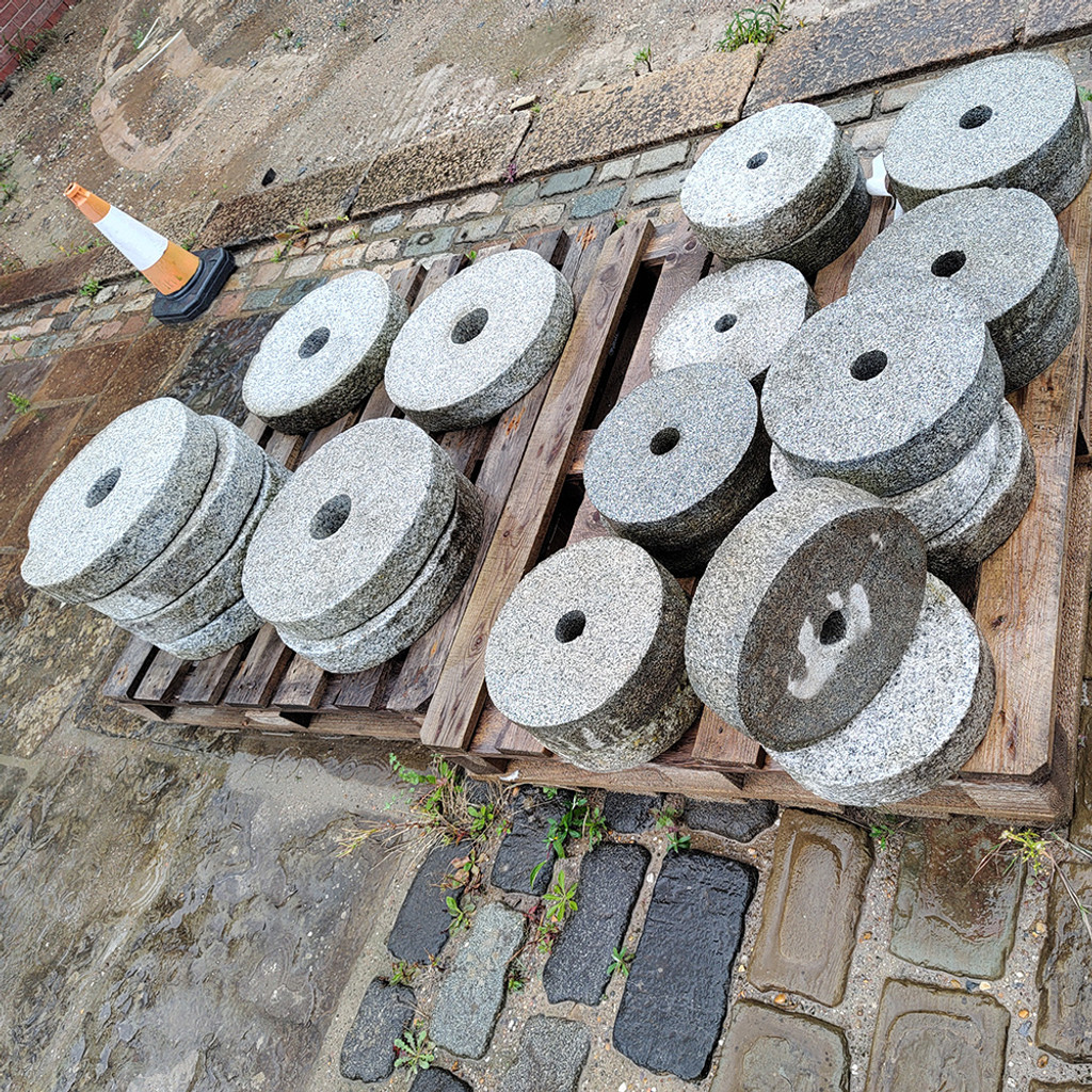 Silver Grey Granite Mill Wheels