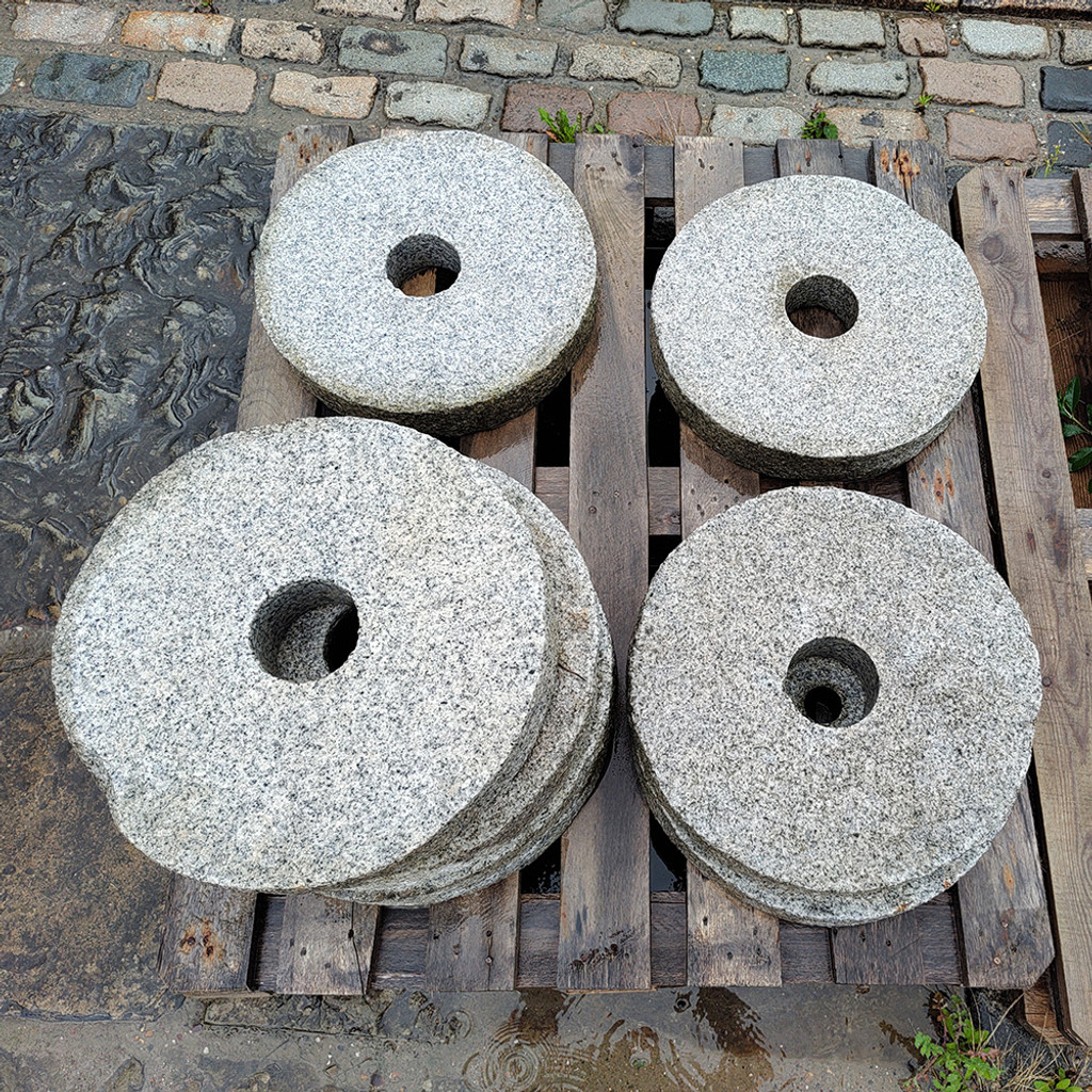 Silver Grey Granite Mill Wheels