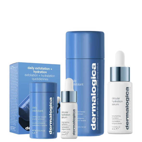 Dermalogica Daily Milkfoliant & Circular Hydration Serum with FREE Exfoliating & Hydrating Essentials Kit