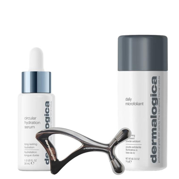 Dermalogica Daily Microfoliant 74g & Circular Hydration Serum 30ml With FREE Skin Sculpting Tool