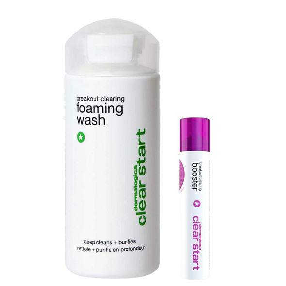 Dermalogica Clear Start Breakout Clearing Foaming Wash 296ml & Breakout Clearing Booster 30ml Duo