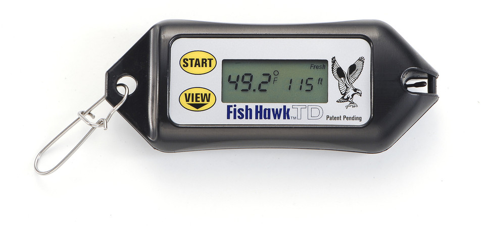 fish hawk td temperature and depth gauge