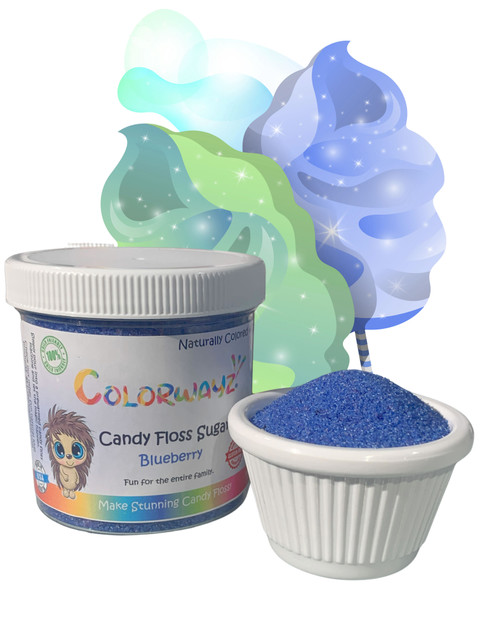 blueberry candy floss sugar