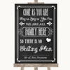 Chalk Sketch All Family No Seating Plan Personalised Wedding Sign