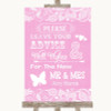 Pink Burlap & Lace Guestbook Advice & Wishes Mr & Mrs Personalised Wedding Sign
