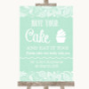 Green Burlap & Lace Have Your Cake & Eat It Too Personalised Wedding Sign