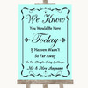 Aqua Loved Ones In Heaven Personalised Wedding Sign