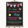 Bright Bunting Chalk Loved Ones In Heaven Personalised Wedding Sign