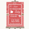 Red Winter Loved Ones In Heaven Personalised Wedding Sign