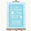 Winter Blue Loved Ones In Heaven Personalised Wedding Sign