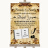 Autumn Vintage Photo Guestbook Friends & Family Personalised Wedding Sign