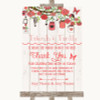 Coral Rustic Wood Photo Guestbook Friends and Family Personalised Wedding Sign