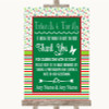 Red & Green Winter Photo Guestbook Friends & Family Personalised Wedding Sign