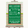 Red & Green Winter Pick A Prop Photobooth Personalised Wedding Sign