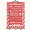 Red Winter Pick A Prop Photobooth Personalised Wedding Sign