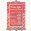 Red Winter Rules Of The Wedding Personalised Wedding Sign