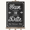 Chalk Sketch Save The Date Personalised Wedding Sign