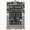 Chalk Winter Signature Favourite Drinks Personalised Wedding Sign