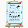 Shabby Chic Floral Wedpics App Photos Personalised Wedding Sign