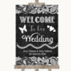 Dark Grey Burlap and Lace Welcome To Our Wedding Personalised Wedding Sign