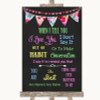 Bright Bunting Chalk When I Tell You I Love You Personalised Wedding Sign
