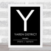 Yaren District Nauru Coordinates Black and White Travel Print Yaren District Nauru Coordinates Black and White Travel Print