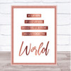 Rose Gold Lay Here Forget The World Chasing Cars Song Lyric Quote Print